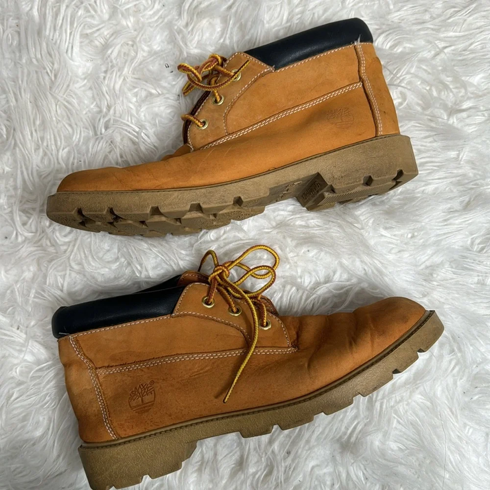 TIMBERLAND CHUKKA TAN LEATHER WATERPROOF BOOTS